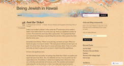 Desktop Screenshot of beingjewishinhawaii.com
